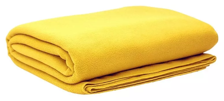 Плед флис 220 гр/м2 150х200, жёлтый