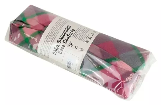 Плед флис бриз розовый 120x150