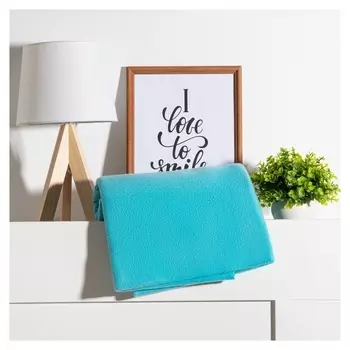 Плед "Экономь и Я" голубой 150*200 см, пл.160 г/м2, 100% п/э