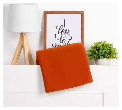 Плед "Экономь и Я" коричневый 150*200см, пл.160 г/м2, 100% п/э