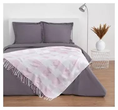 Плед "Этель", 140х204 см, розовый