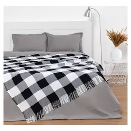 Плед "Этель", 200х205 см, черный