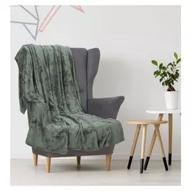 Плед "Этель корал" 1.5 сп. дамаск, с лазерной гравировкой 150х200 см, базальт, 100% п/э, корал-флис 280 гр/м2