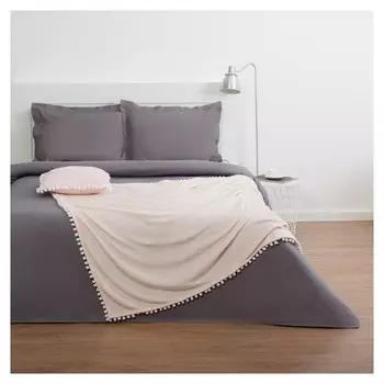 Плед "Этель", р-р 130х180 см, бежевый, 100% п/э