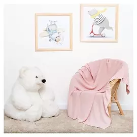 Плед крошка Я персиковый, 80*100 см, 100% бамбук