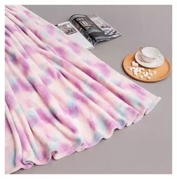 Плед Lovelife "Акварель" 200*220 см,100% п/э, велсофт 280 гр/м2