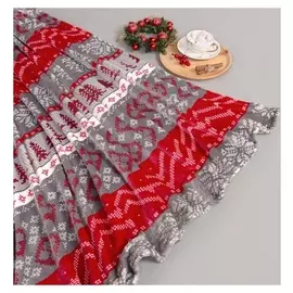 Плед Lovelife «Новогодний узор» 180х200 см,100% п/э, велсофт 280 гр/м2