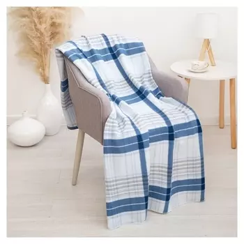 Плед Maestro голубой 130x170см, флис 160г/м пэ100%