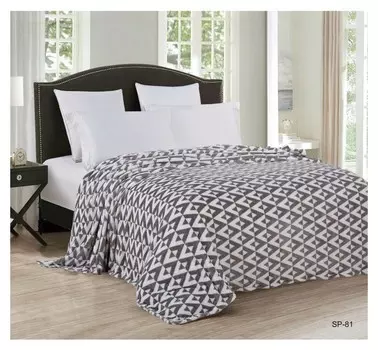 Плед, размер 200х220 см, велсофт, пэ100%