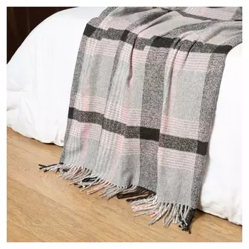 Плед шанхай, размер 140х200 см, цвет серый