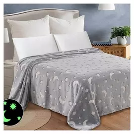 Плед светящийся 150х200 см «Месяц», велсофт 260г/м