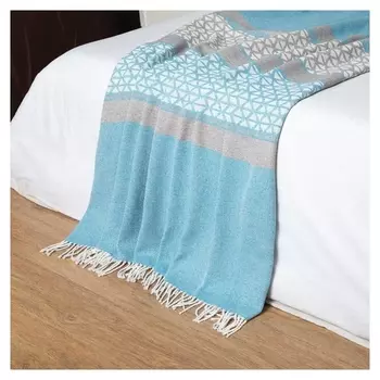 Плед валёнсия, размер 140х200см, цвет бирюзовый