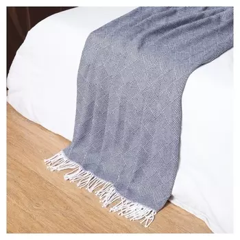 Плед валёнсия, размер 140х200см, цвет синий