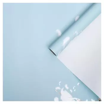 Пленка для цветов "Балерина", голубой, 0,58 х 10 м