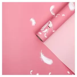 Пленка для цветов "Балерина", кораллово-розовый, 0,58 х 10 м