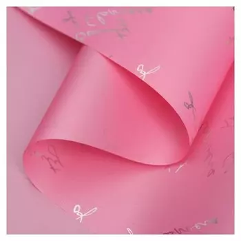 Пленка для цветов "Красота цветов", матовая, чайная роза, 58 см х 5 м