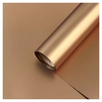 Пленка для цветов "Металл", бронза, 58 см х 5 м