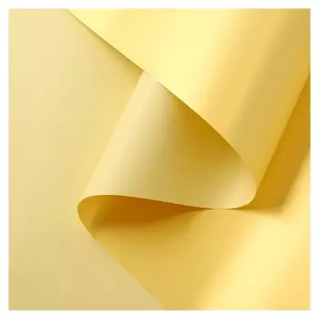 Пленка для цветов перламутровая «Бархат», кукурузный, 0,5 х 10 м