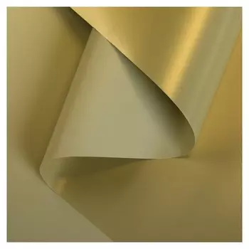 Пленка для цветов перламутровая «Бархат», охра-зелёный, 0,5 х 10 м