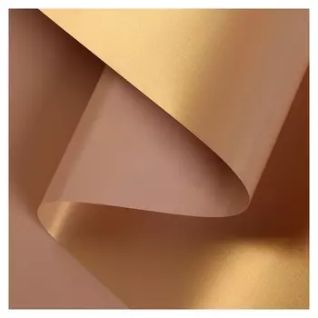 Пленка для цветов перламутровая «Бархат». золотой фундук, 0,5 х 10 м