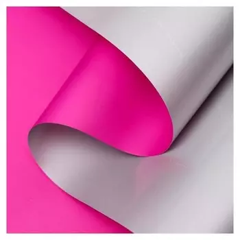 Пленка двухсторонняя, розовый, серебристый 0,6 х 10 м