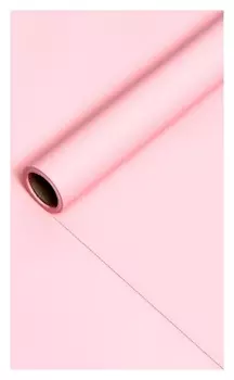Пленка матовая, 65 микрон, светло-розовый, 58см*10м