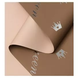 Пленка матовая, бежевый, коричневый, 0.58 х 10 м