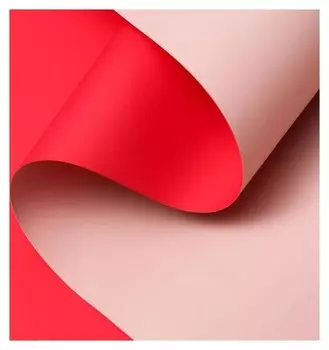 Пленка матовая, красный, пастельный, 0.58 х 10 м