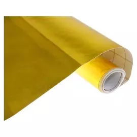 Пленка самоклеящаяся, металлизированная, золото, 0.45 х 3 м, 30 мкм