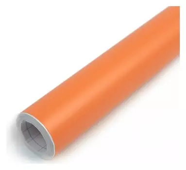 Пленка самоклеящаяся, оранжевая, 0.45 м х 3 м, 8 мкр