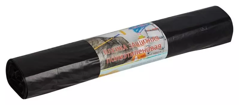 Пленка укрывная пвд, 1,8х30м, 35мкм, черная