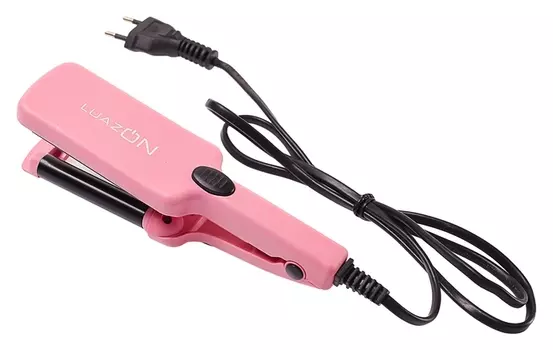 Плойка тройная Luazon Lw-27, 35 Вт, D=12 мм, керамическое покрытие, розовая