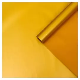 Плёнка двухсторонняя "Зеркальная сторона" золотистый, 0,58 х 10 м