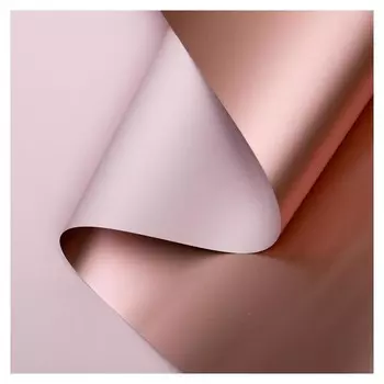 Плёнка матовая двухсторонняя "Цветной блеск" пудра, бронза, 0,58 х 10 м