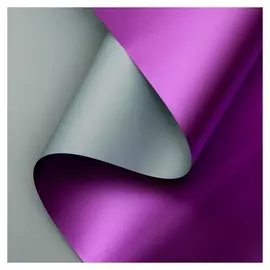 Плёнка матовая двухсторонняя "Цветной блеск" серый, фиолетовый, 0,58 х 10 м