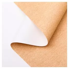 Плёнка матовая двухсторонняя "Пробковый цвет" белый, 0,58 х 10 м