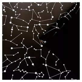 Плёнка матовая двухсторонняя "Созвездие" чёрный, 0,58 х 10 м