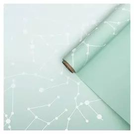 Плёнка матовая двухсторонняя "Созвездие" мятный, 0,58 х 10 м