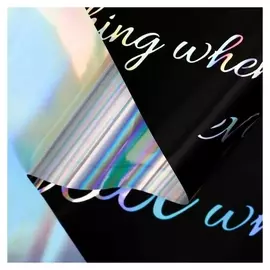 Плёнка матовая "Письмо любви" чёрный, 0,58 х 0,58 м