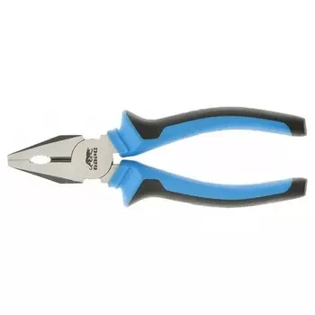 Плоскогубцы комбинированные 180 мм, хром-ванадий, двухкомпонентные рукоятки