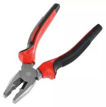 Плоскогубцы шлифованные 160 мм Цвет красный/черный