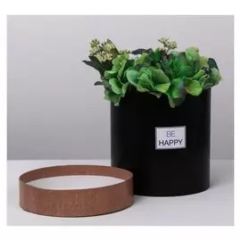 Подарочная коробка круглая «Крафт» 15 х 15 см