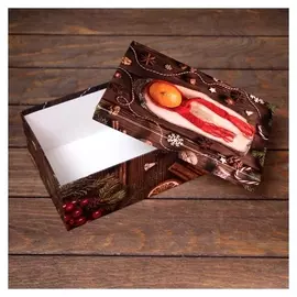 Подарочная коробка "Мандарины", 23,5 х 15,5 х 10 см