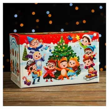 Подарочная коробка "Маскарад", посылка с анимацией и игрой, 20 х 12 х 12 см, набор 5 шт.