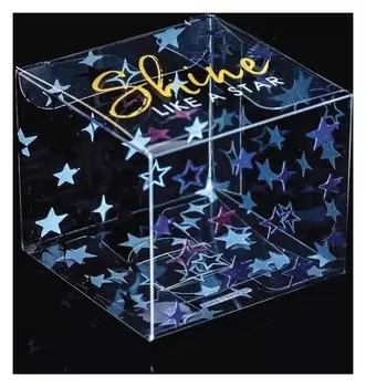 Подарочная коробка пвс, Shine 5 х 5 х 5 см