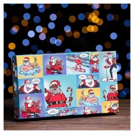 Подарочная коробка "Рop-art новогодний 2", 24 х 14 х 5 см