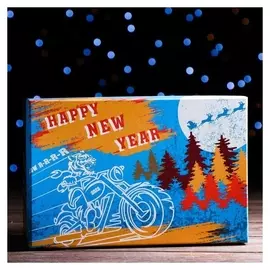 Подарочная коробка "Санта", 23,5 х 15,5 х 10 см