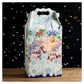 Подарочная коробка "Снежные кружева", 20,3 х 12,3 х 41 см, набор 3 шт.