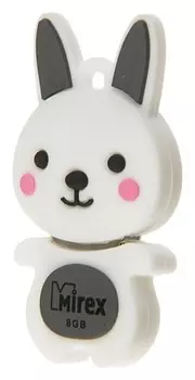 Подарочная Usb-флешка 8 Gb Mirex Rabbit Grey, "Кролик"