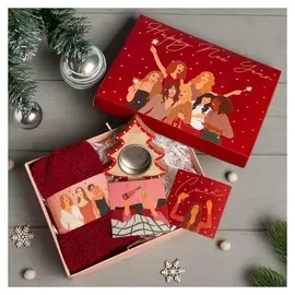 Подарочный набор Kaftan «Новый год» носки р, 36-39, подсвечник